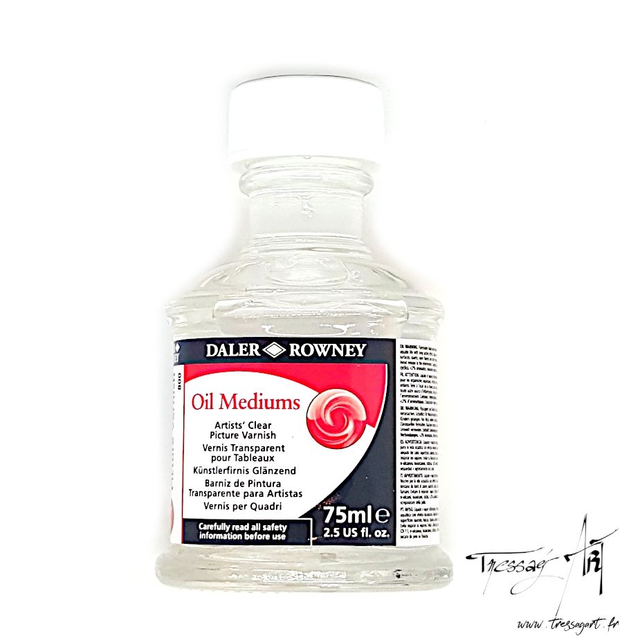DALER ROWNEY - VERNIS TRANSPARENT POUR HUILE - 75mL - CA130