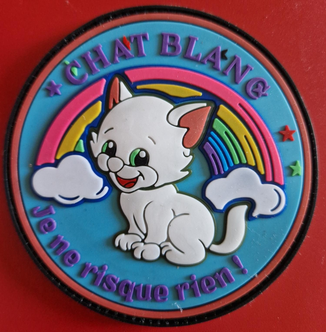 Patch pvc Chat blanc