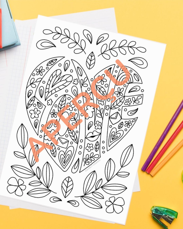 Pack coloriages Saint-Valentin