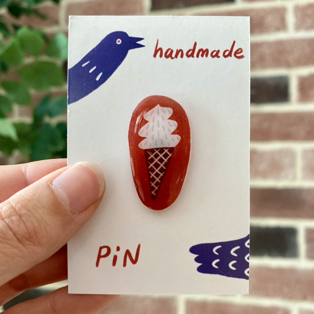 Handmade Ice Cream Pin