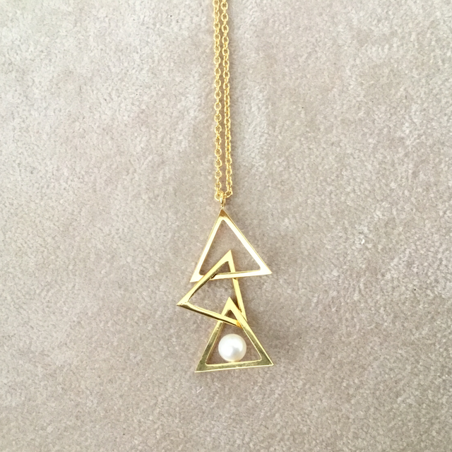 Geometric Triangle Pendant