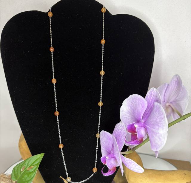 Collier cornaline 