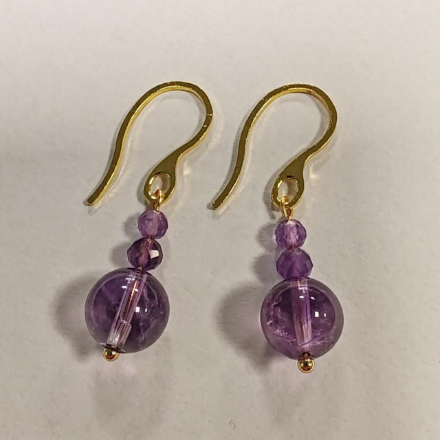 Boucles d'oreilles améthystes 