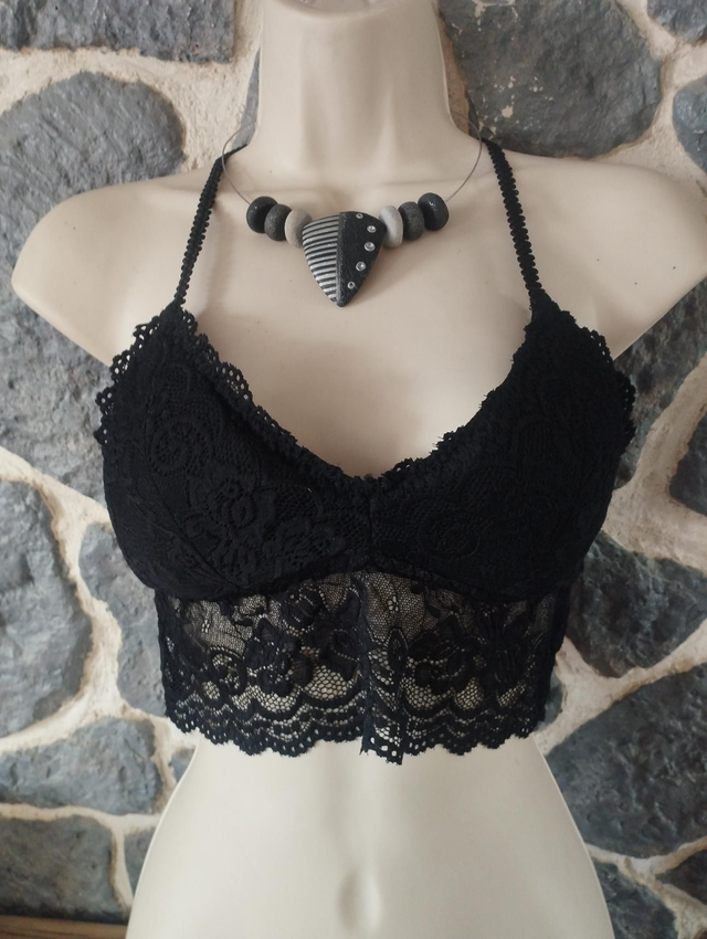 Brassière noire dos original 