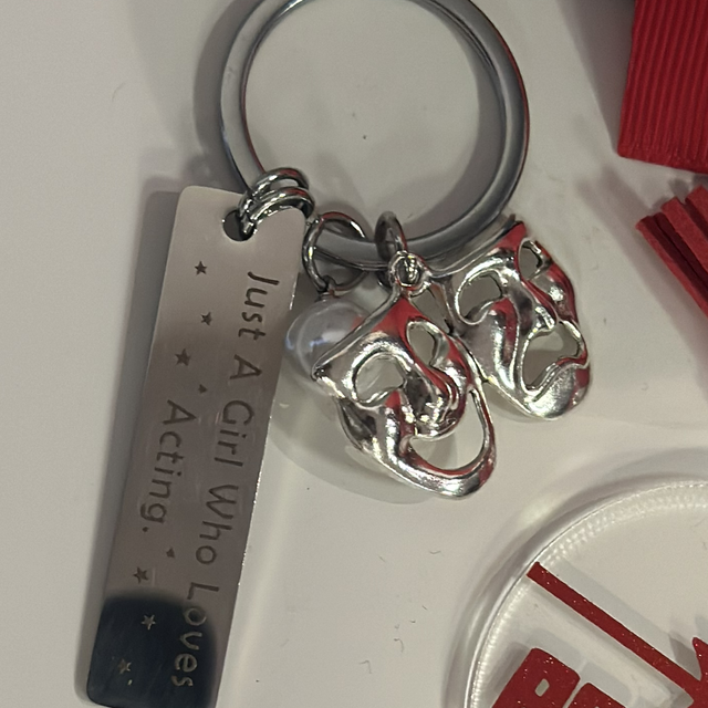 Just a girl who loves Acting Keyring 