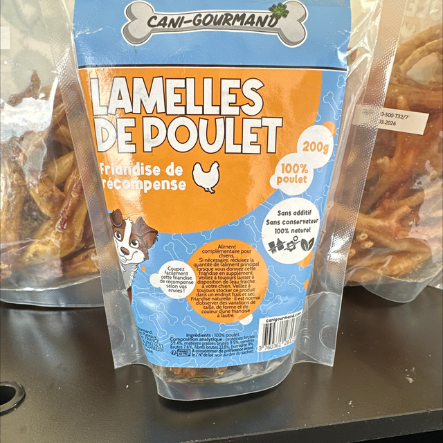 Lamelles de poulet