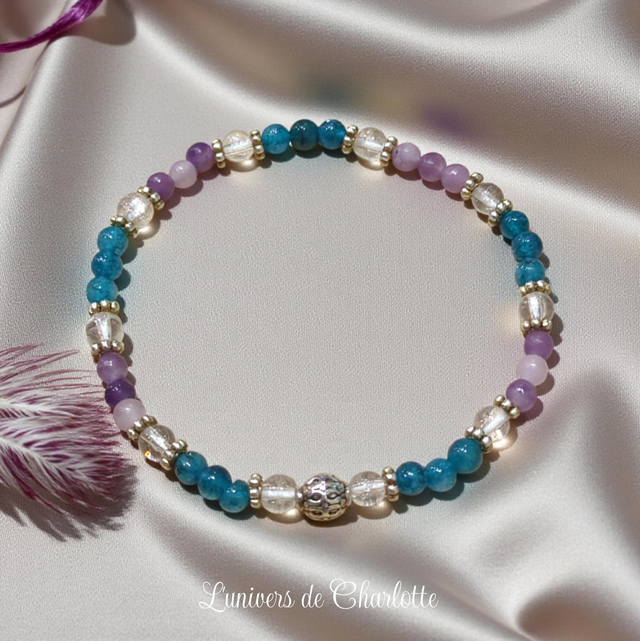 Bracelet "Trio féminin" - Perle 4 mm - REF39