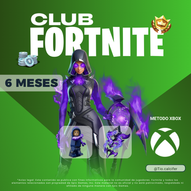 Club Fortnite Xbox 6 meses
