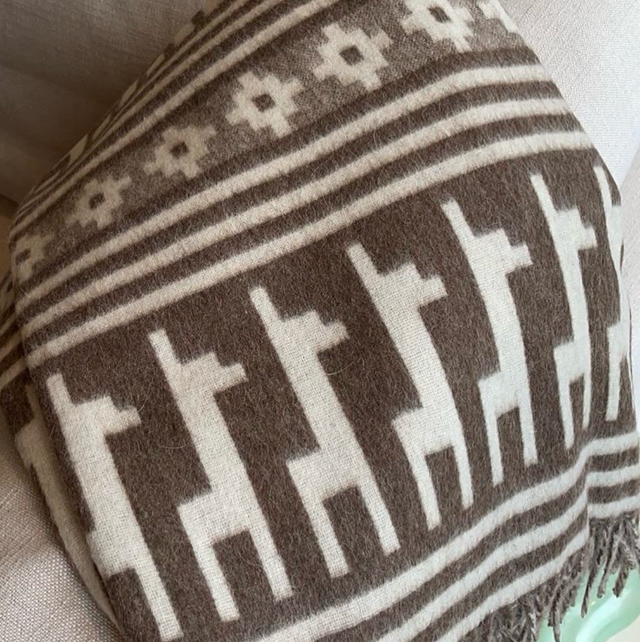 Alpaca deken mix katoen