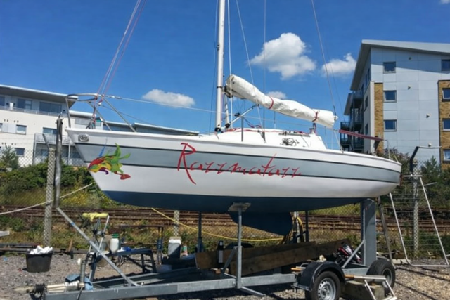 Poole Yacht Club R19 “Razzmatazz” – Sail No. 5 (1979)