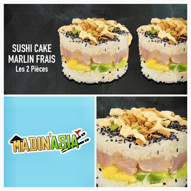 Sushi Cake - Marlin Frais, les 2 Pièces