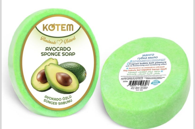 Avocado soap sponge