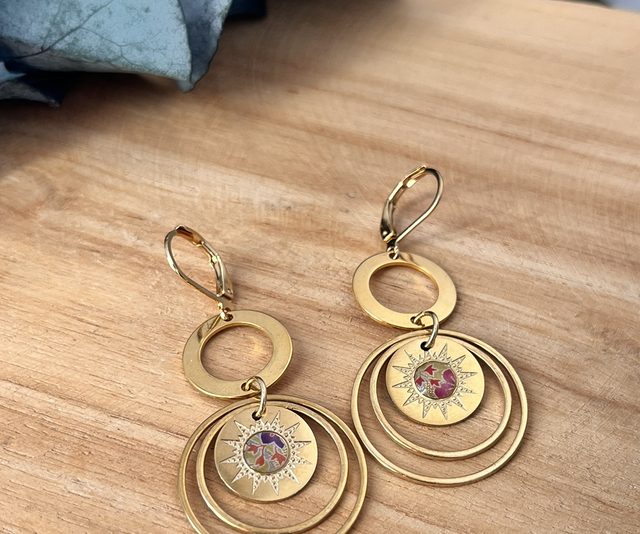 Boucles d’oreilles acier inoxydable