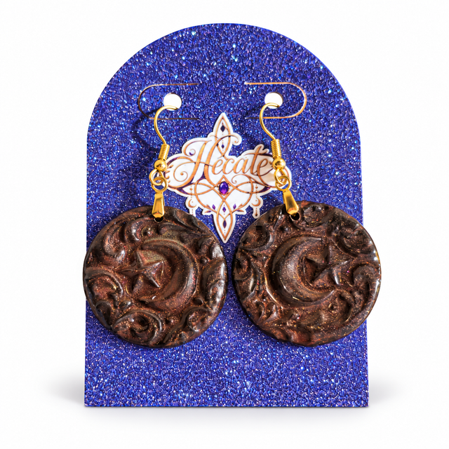 Boucles d'oreilles Arabesque Cuivrée
