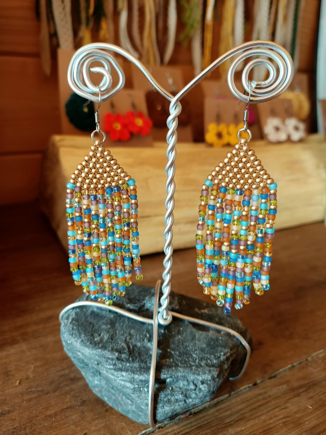 Boucles d oreilles indienne mix