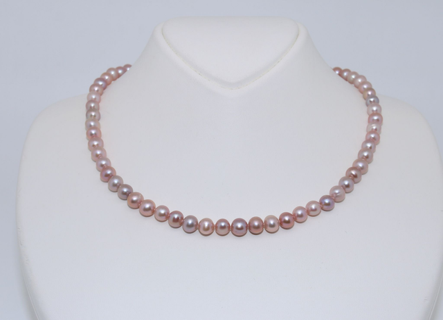 Elegante rosa Halskette - Klara