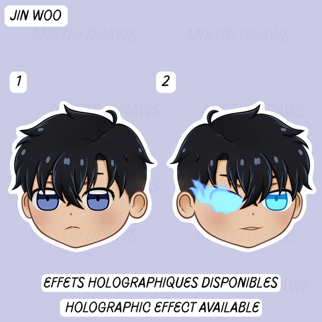 Sticker visage mignon Solo Leveling | Jin woo