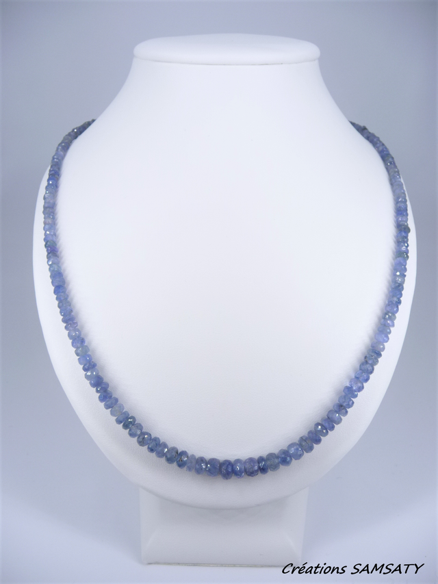 Collier saphir facettée