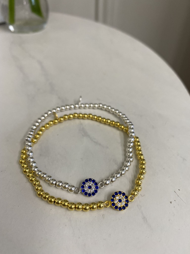 Diamond Evil Eye Sweetie Bracelet