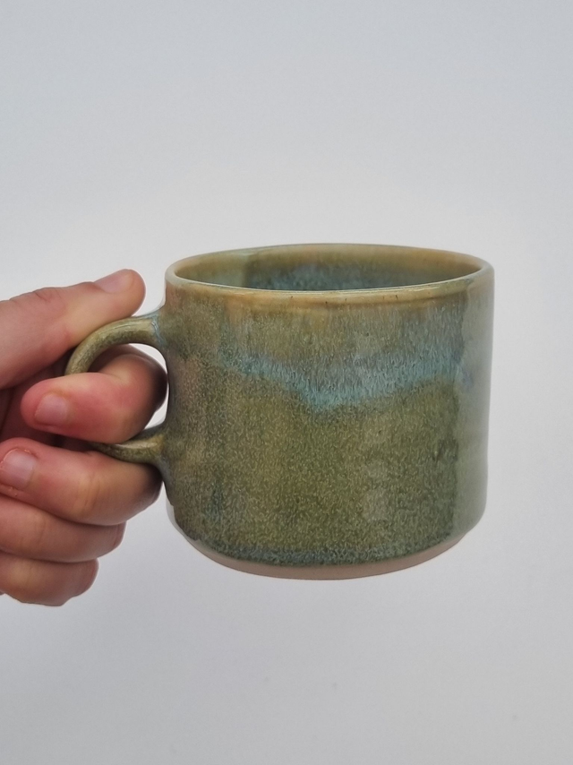 Coffee Mug - Light Green/Blue
