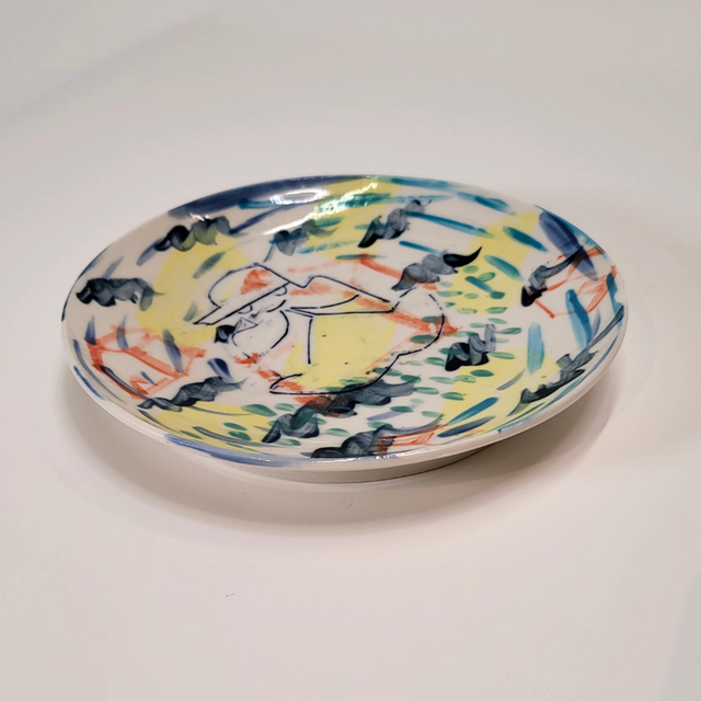 Petite assiette porcelaine "HOME"