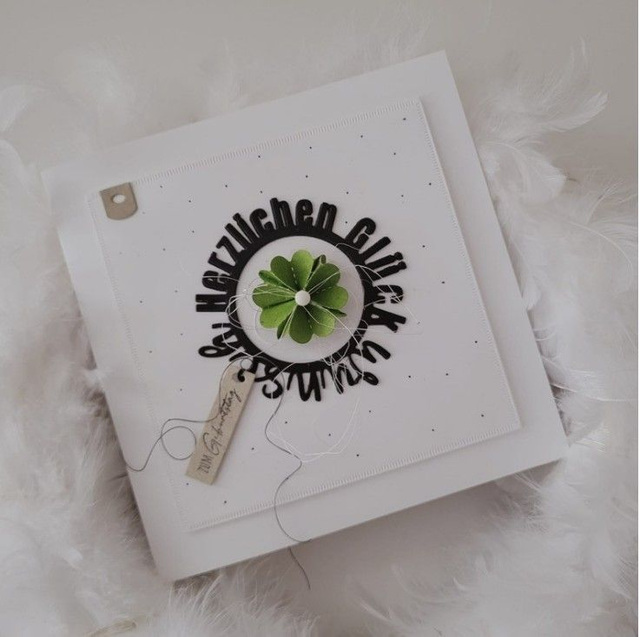 Stanze "Herzlichen Glückwunsch / Kreis" (453) Hersteller: Farbton-Design GmbH