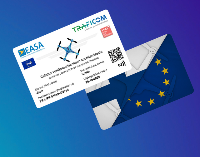 Drone Pas Finland Met NFC Maak Bij Opties Een Keuze Uit Welke Variant Je Wenst Te Bestellen !