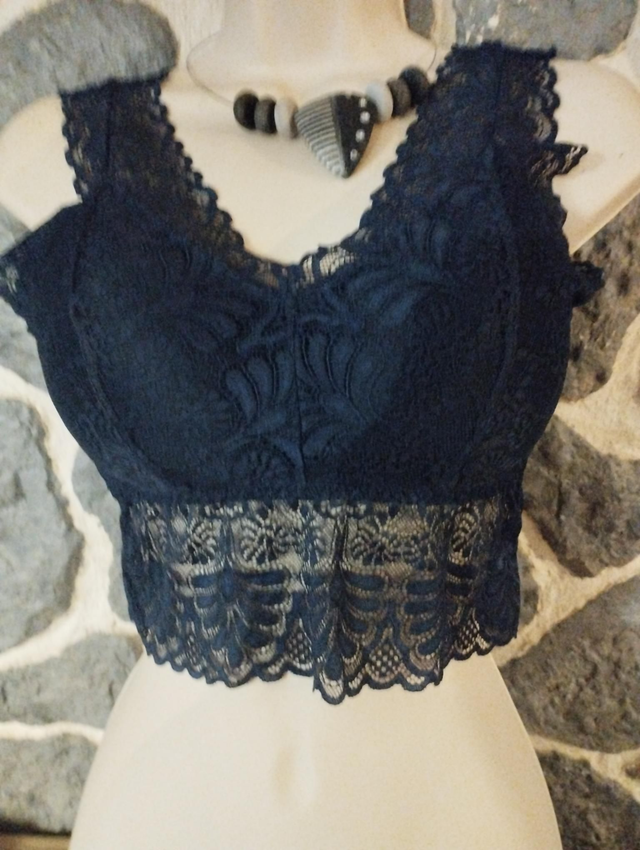 Brassière bleue grande taille XXL