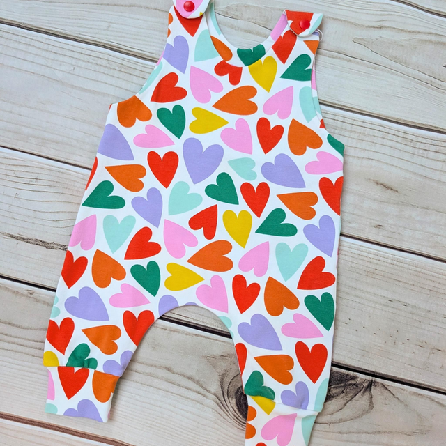 Colourful Hearts Romper
