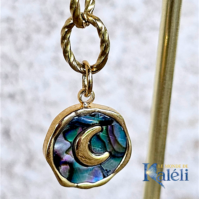 Boucles d'oreilles "Lune de Nacre"