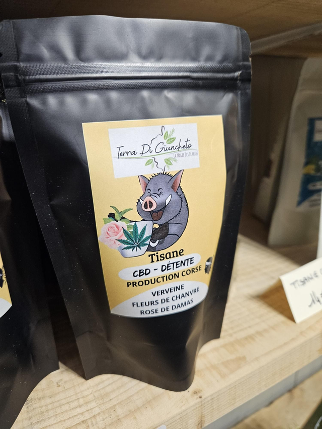 Tisane CBD détente Verveine Rose