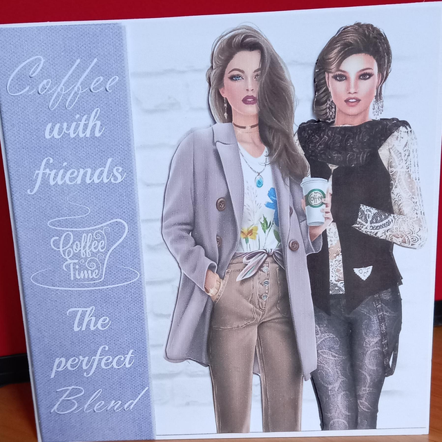 Coffee with friends card