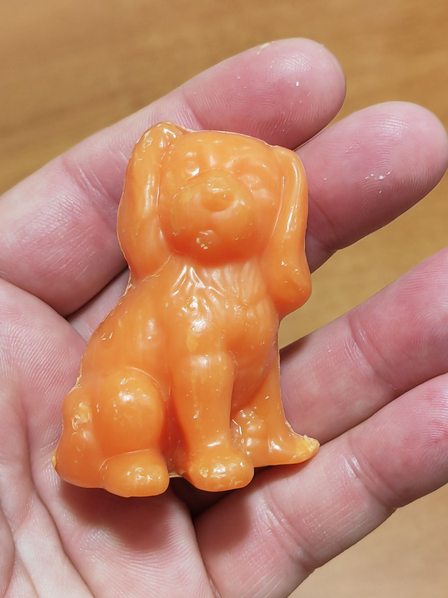 Savon " chien" parfum abricot