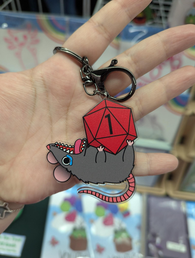 Nat 1 rat keyring 