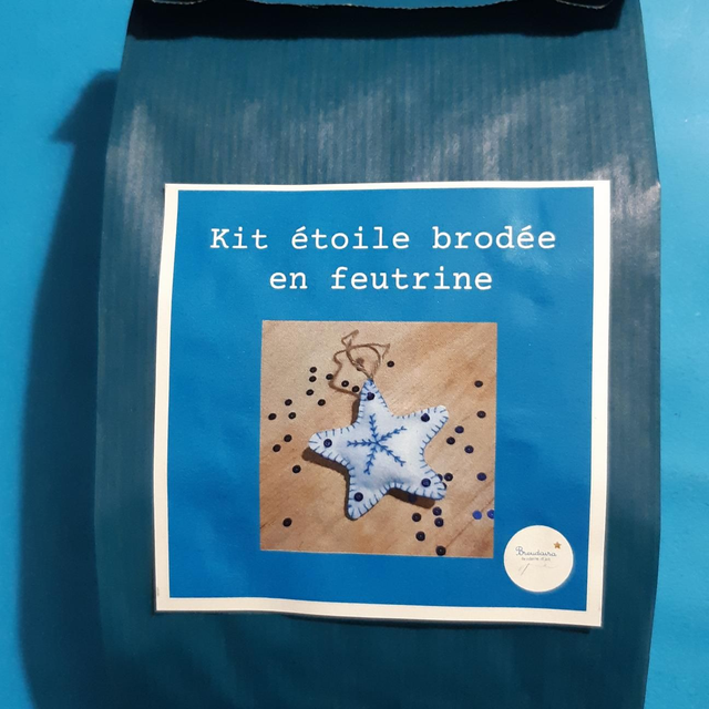 Kit de broderie étoile en feutrine par Breudaira