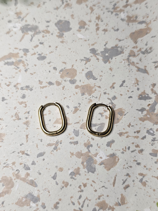 Créole Ovale 16x12mm Or