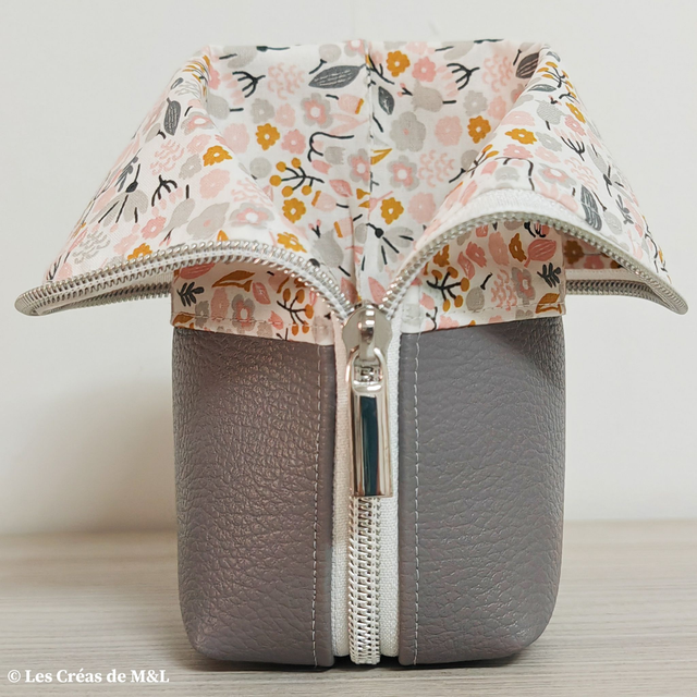 La Trousse Pot à Crayon Fleurs R&G / Gris