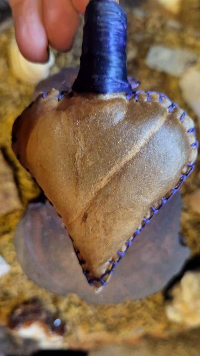 Horse Shamanic Necklace Rattle with Amethyst