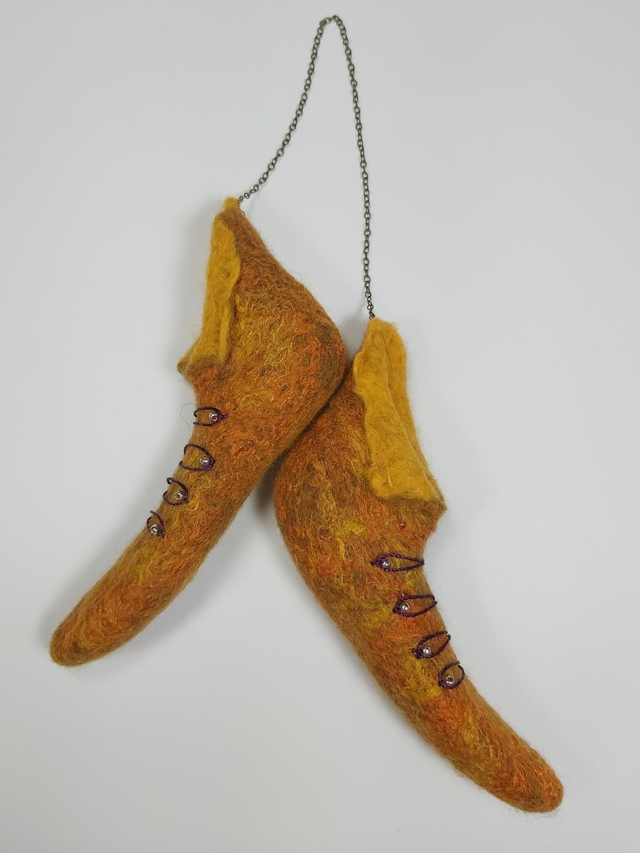 Fairy Slippers - Gold/Orange