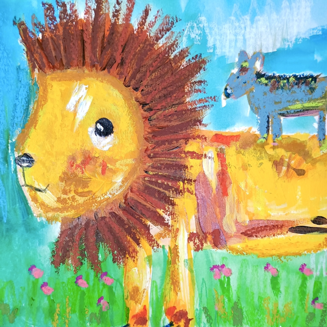 Two unlikely friends meet in the wild…