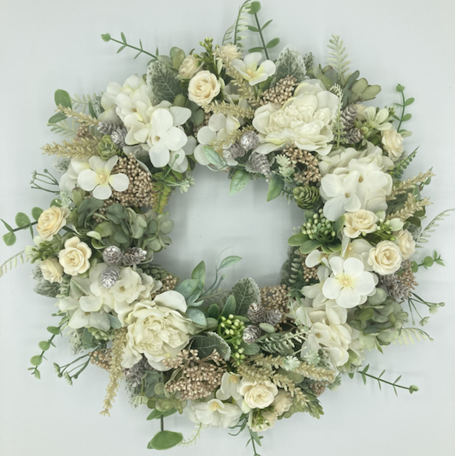 L-16 Faux Flower Wreath