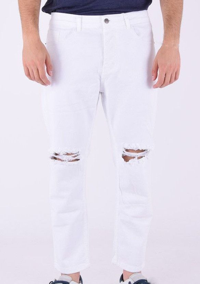 B92U3878 - Gianni Lupo Jeans 5 tasche uomo con strappi sulle gambe