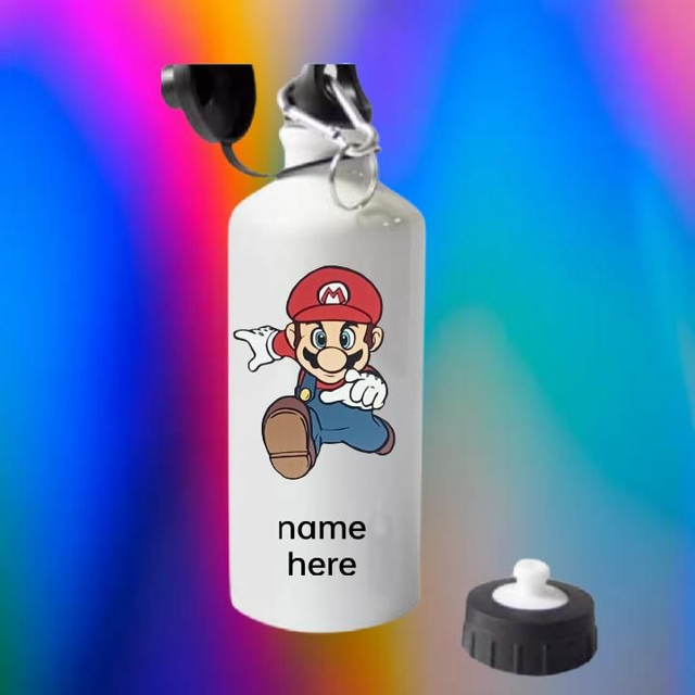 Super Mario Water Bottle With Free Personalisation 