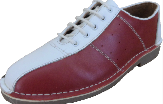 IKON ORIGINAL MARRIOTT LEATHER BOWLING SHOES IN RED/WHITE/BLUE