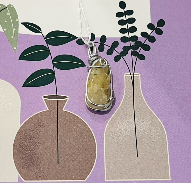 Pendentif en heliodore 