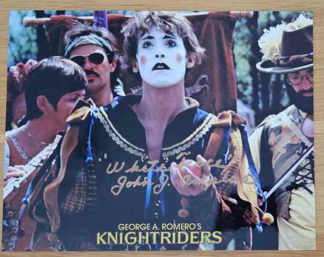 John Amplas Autograph (as White Face from Knightriders)