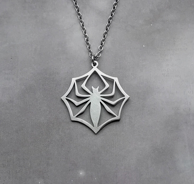 Spider Steel Necklace 