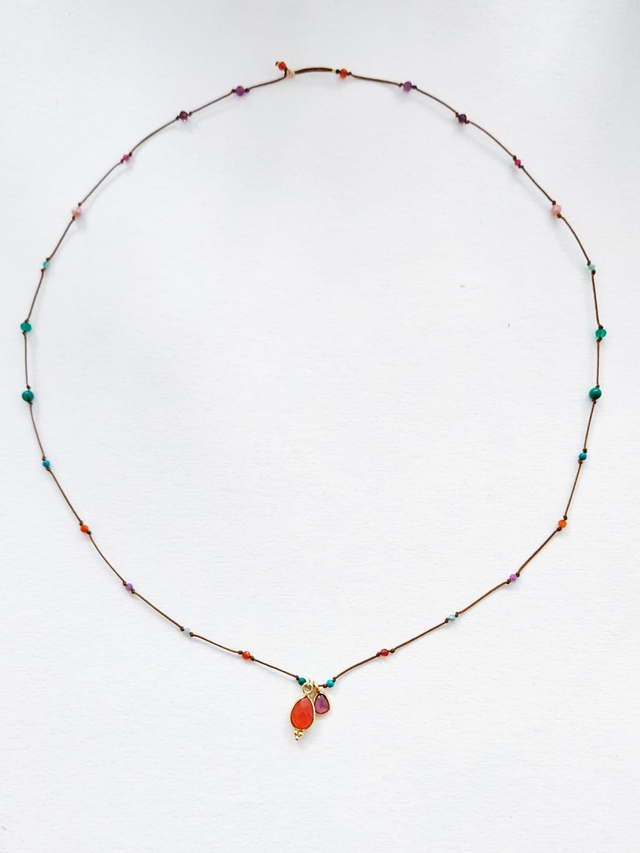 Collier Poka - Feu