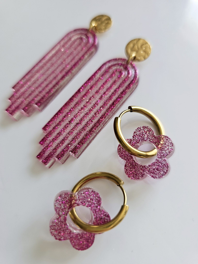 ARTY & CREOLES EDEN A PAILLETTES FUSHIAS