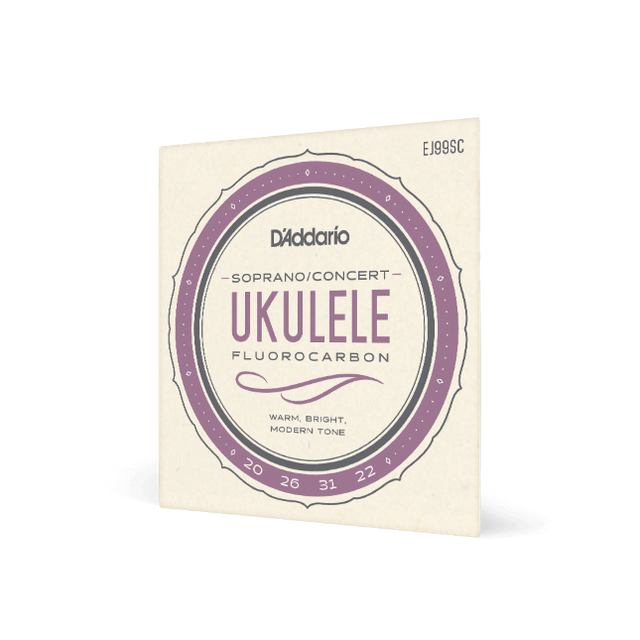 Cordes pour ukulélé D'Addario EJ99SC Pro-Arté, carbone, soprano / concert